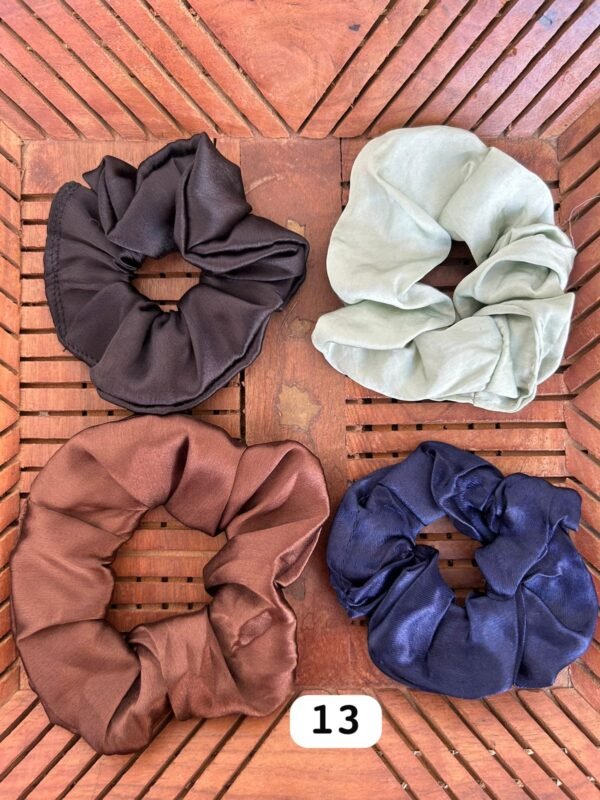 Satin Scrunchies Combo (Set of 4) - Image 13