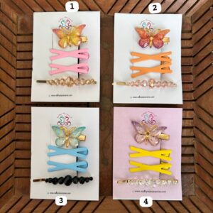 Butterfly Hair Clips Card