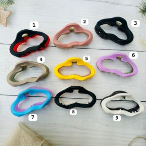 Dual color Matte Hair Claws (5.5 cm)