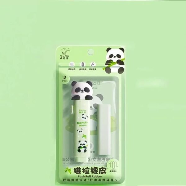 Kawaii Panda Push Erasers with extra refill - Image 4