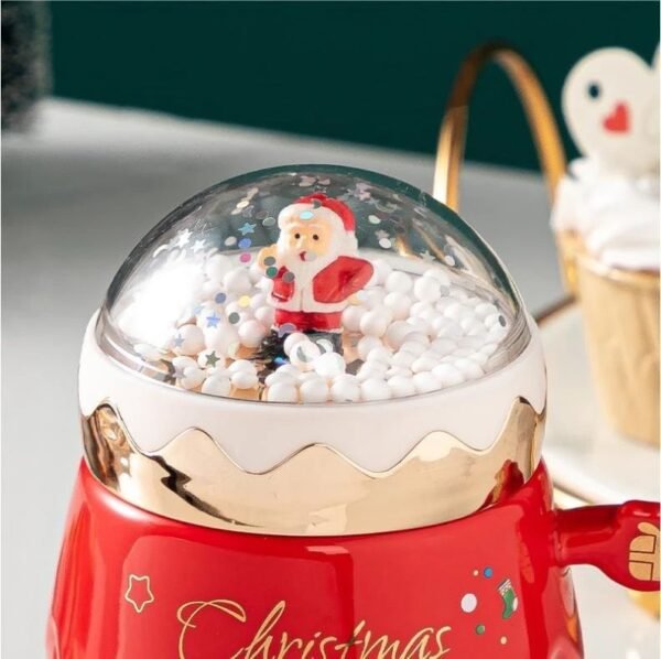 Christmas Ceramic Mugs with Lid (500 ml) - Image 9