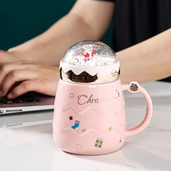 Christmas Ceramic Mugs with Lid (500 ml) - Image 6