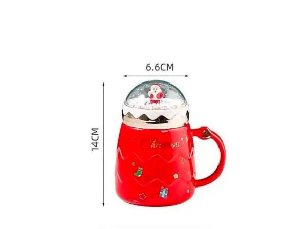 Christmas Ceramic Mugs with Lid (500 ml) - Image 11