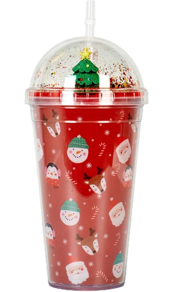 Christmas 450 ml Sippers with Straw - Image 8