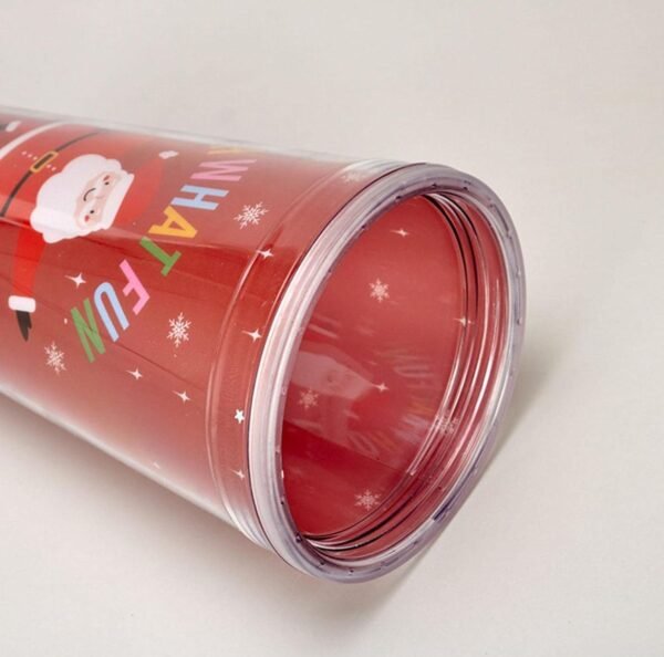 Christmas 450 ml Sippers with Straw - Image 3