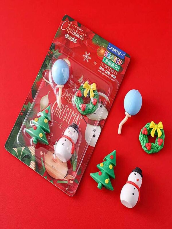 Christmas Mini Erasers (9 pcs) - Image 8