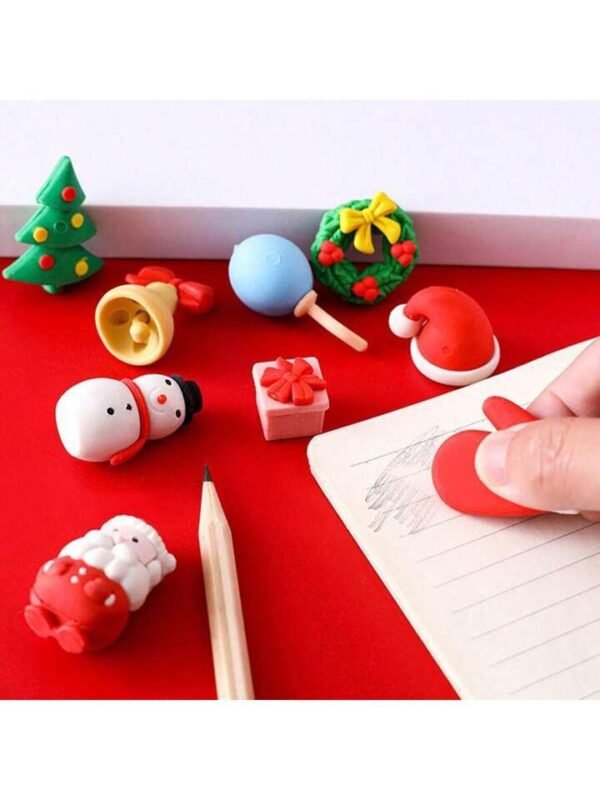 Christmas Mini Erasers (9 pcs) - Image 7