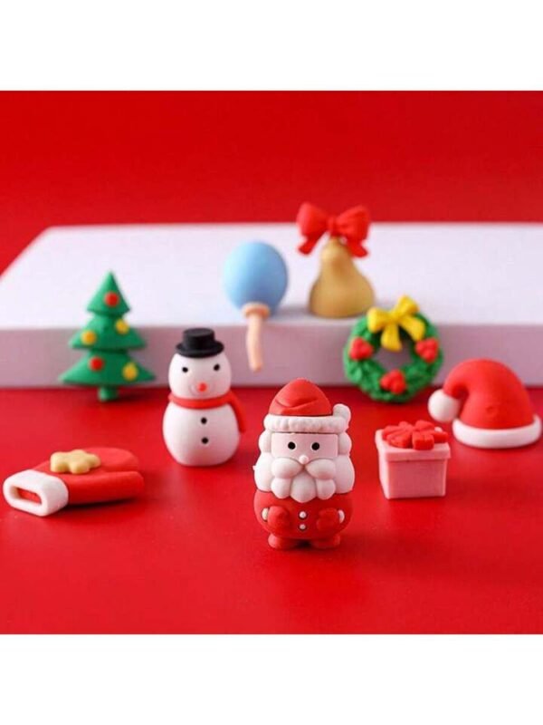 Christmas Mini Erasers (9 pcs) - Image 5