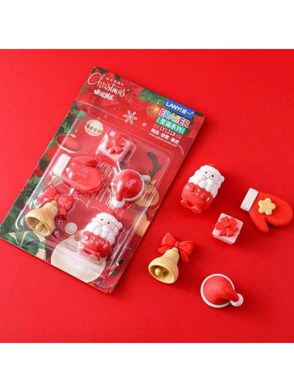 Christmas Mini Erasers (9 pcs) - Image 3