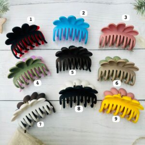 Dual color Matte Hair Claws (8.5 cm)