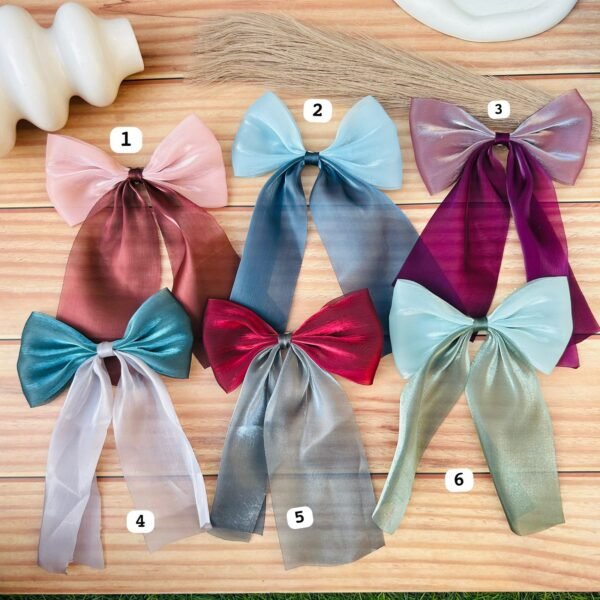 Dual tone Shimmer Hair Bow