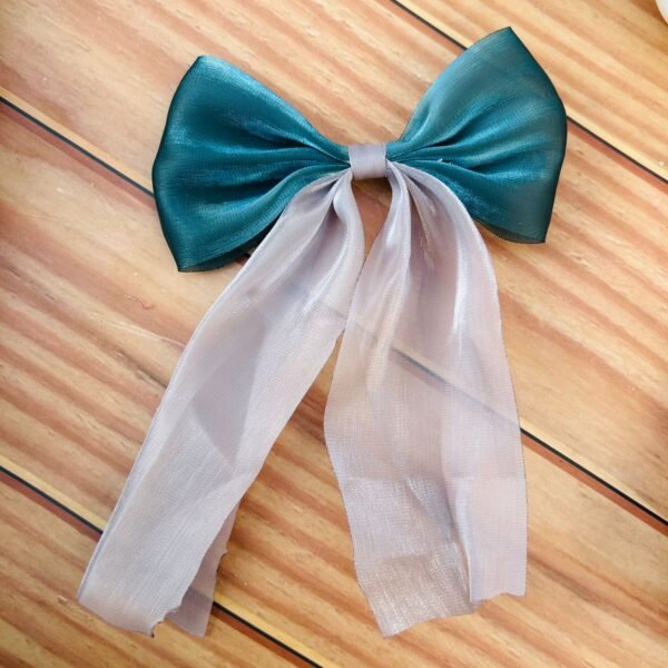 Dual tone Shimmer Hair Bow - Image 3