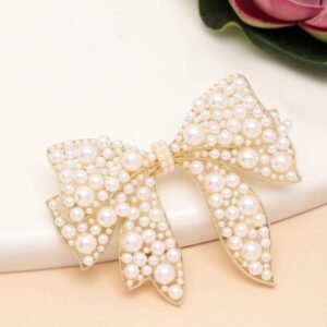 Zaya Pearly Bow Hair Clip