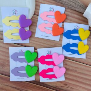 Matte Finish Heart Tictac Pair