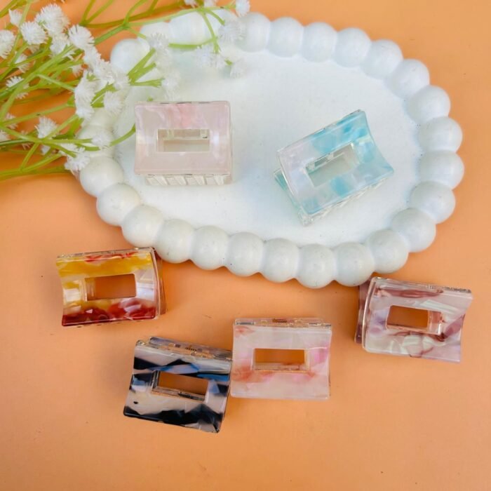 Bofeini Marble printed Hair Claws2