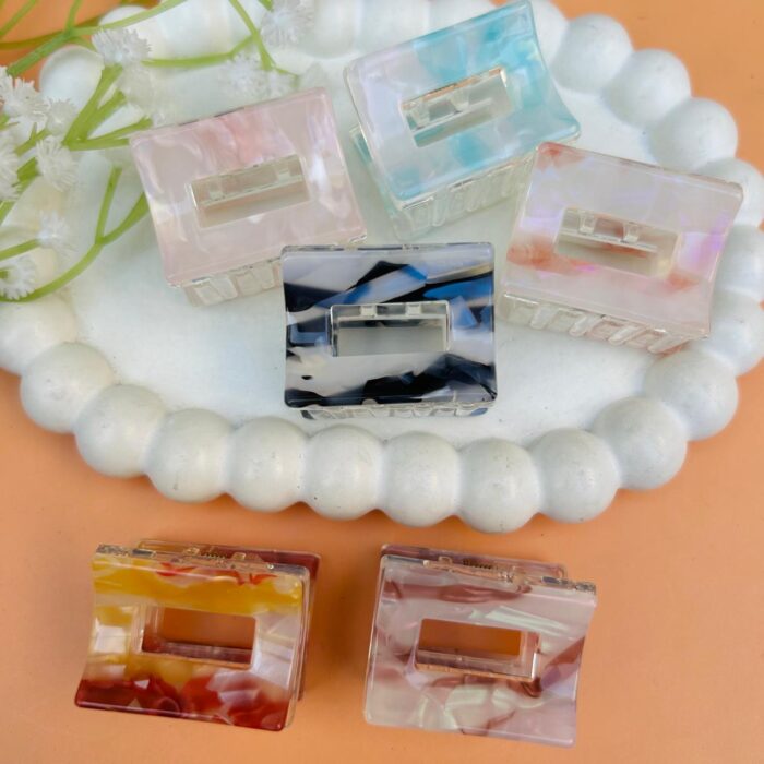 Bofeini Marble printed Hair Claws4