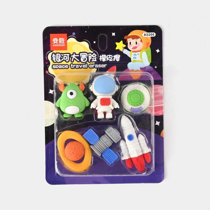 Space theme Erasers Pack 2