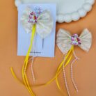 Unicorn Tassels Bow Clip Pair3