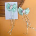 Unicorn Tassels Bow Clip Pair6