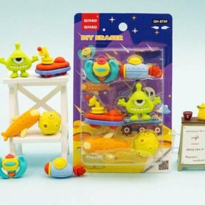 Rocket Space theme Erasers pack