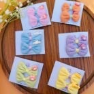 Cartoon Charms Bow Clip Pair