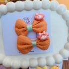 Cartoon Charms Bow Clip Pair1
