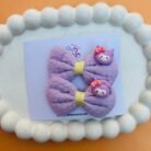 Cartoon Charms Bow Clip Pair6