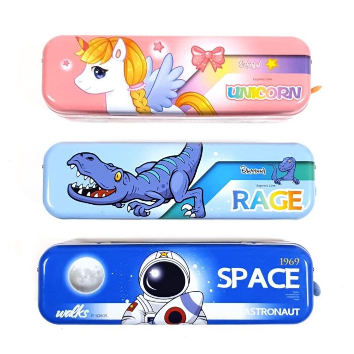 Character theme metal Bus Pencil Box6