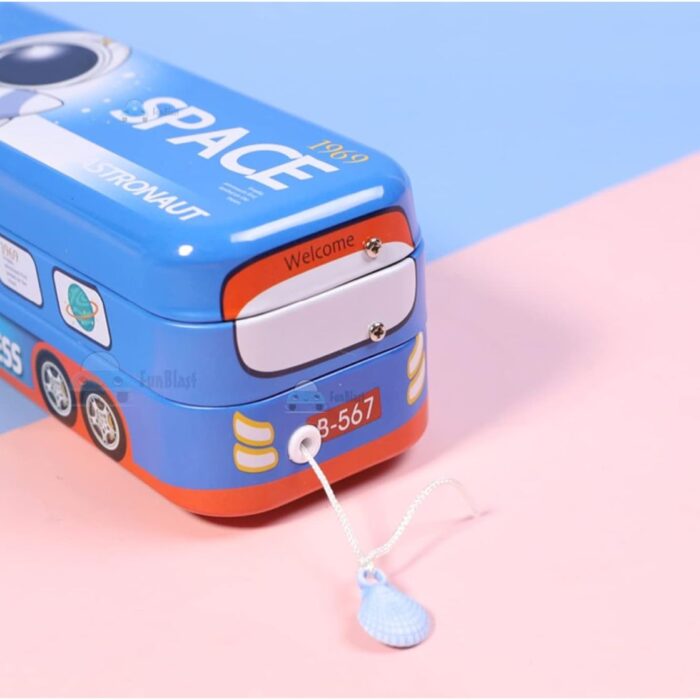 Character theme metal Bus Pencil Box9
