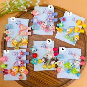 Cute Kids Hair Accessories Combo Card