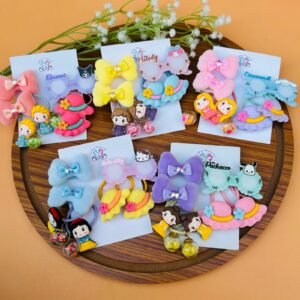 Kids Hair Clips ties Combo Card