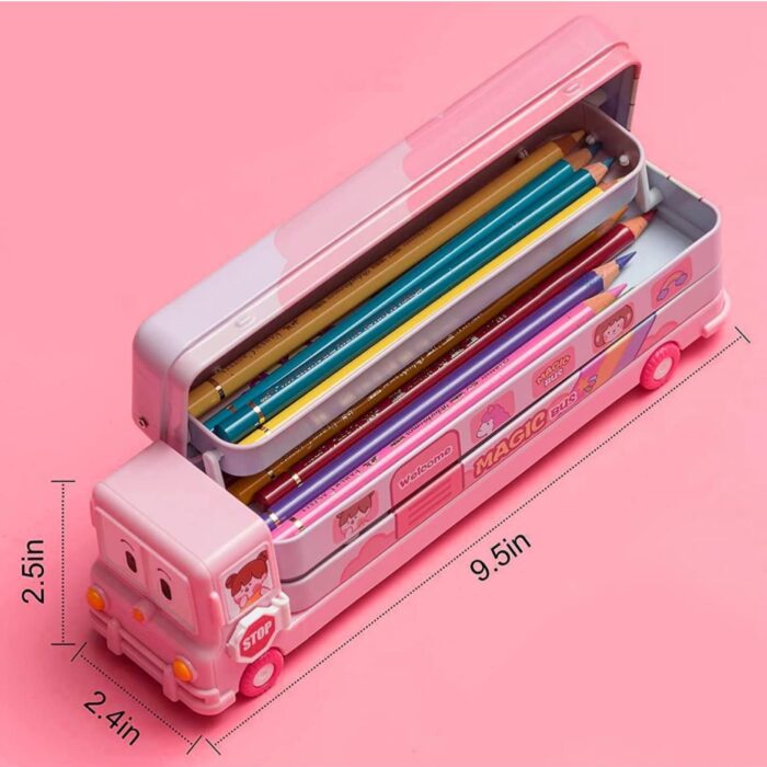 Magic Bus Metal Pencil Box