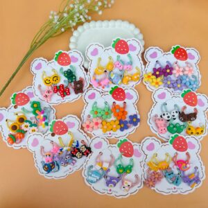Cute Cartoon Hairties Card (5 pairs)