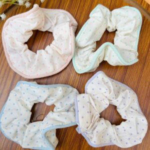 Polka dot Cotton Scrunchies