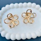 Golden Metal Flower Hair Claw3