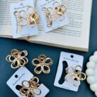 Golden Metal Flower Hair Claw5