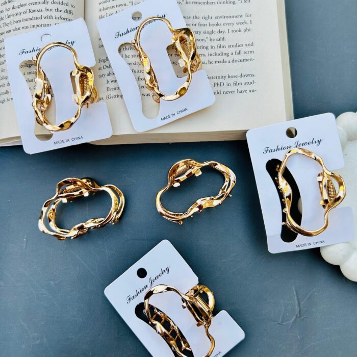 Golden Metal Hair Claw4