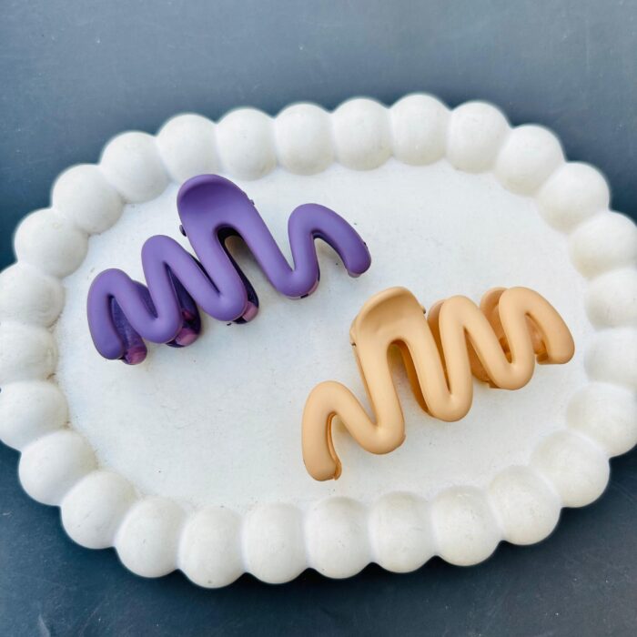 Matte Zigzag Hair Claw2