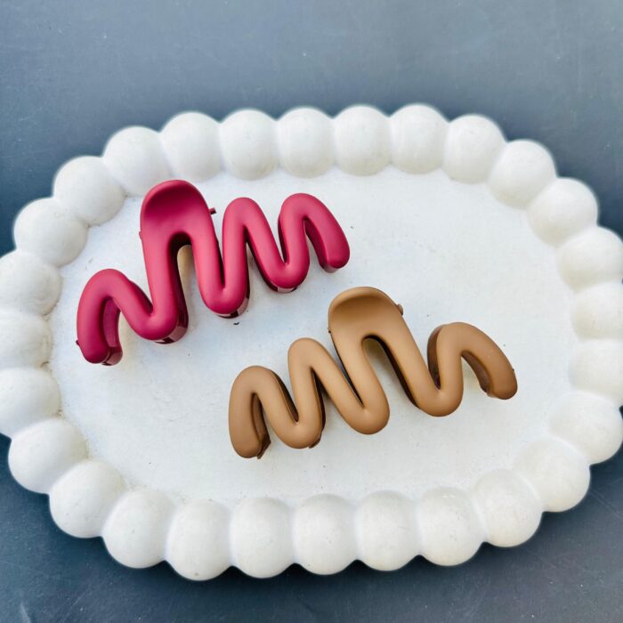 Matte Zigzag Hair Claw3