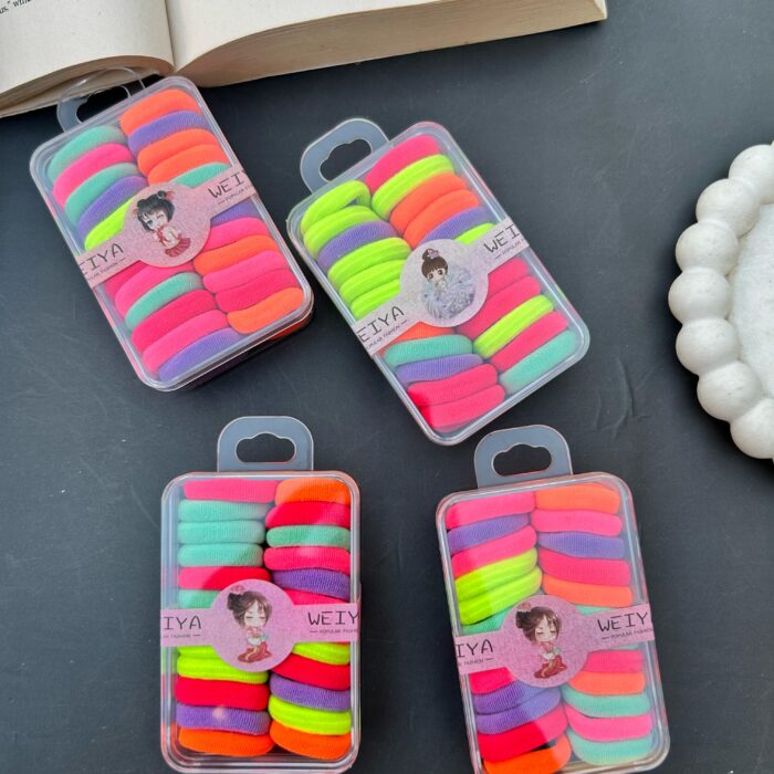Multicolor Neon Hairties Box (24 pcs)