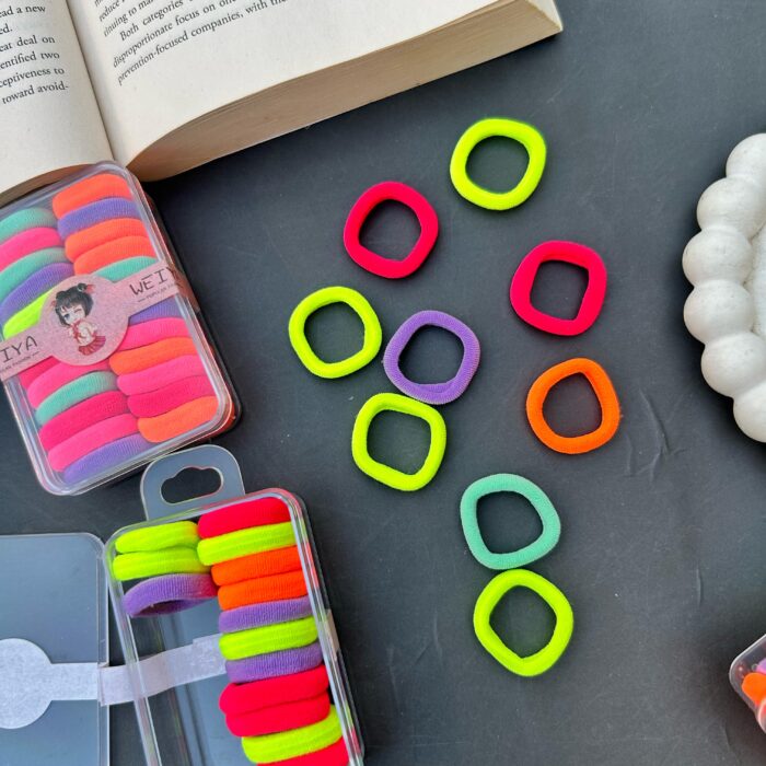 Multicolor Neon Hairties Box (24 pcs)4