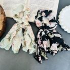 Ruffled Floral Tail Scrunchies2