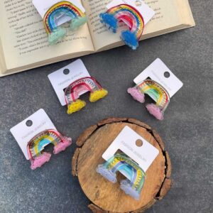 Rainbow Acrylic Hair Claw