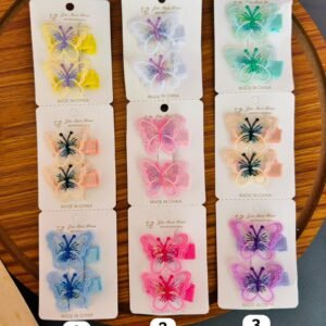 Butterfly Hair Clips (3 Pairs)