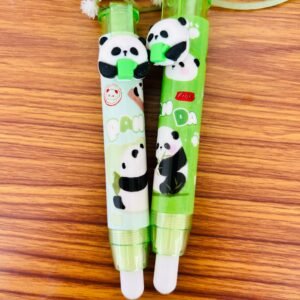 Panda Retractable Push Eraser