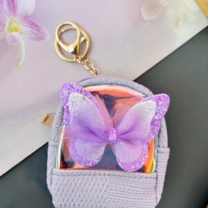 Butterfly Woven Mini Bag Keychain