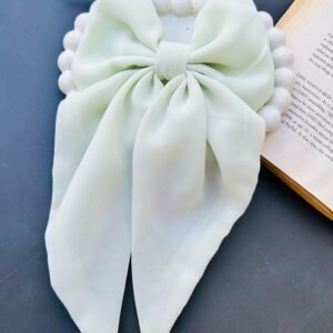 Chiffon Pastel Blush Hair Bow Clip