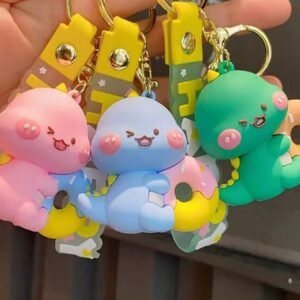 Baby Dino Silicone Keychain