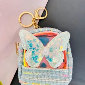 Butterfly Mini Purse Coin Pouch With Keychain