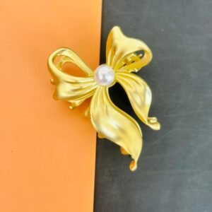 Statement Matte Metal Bow Hair Claw